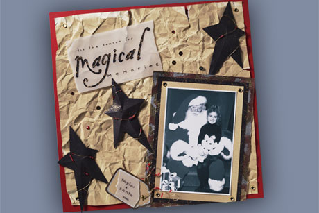 Free Holiday Scrapbook Layout