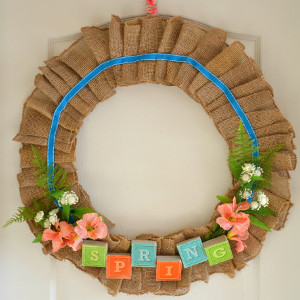 Charming Burlap Wreath