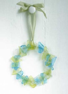 Easy Sea Glass Wreath