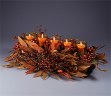 Autumn Votive Centerpiece