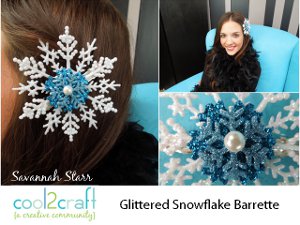 snowflake barrette