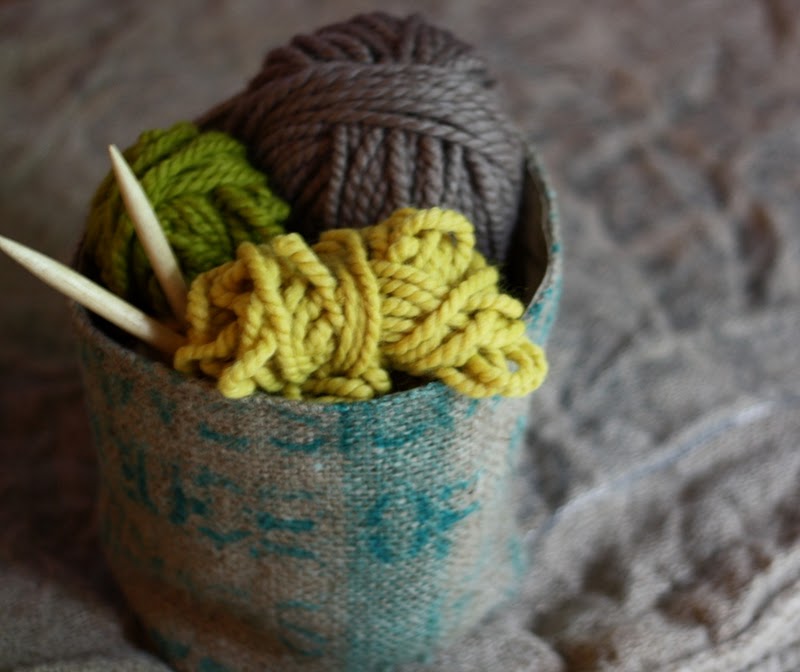 Burlap Bag Container