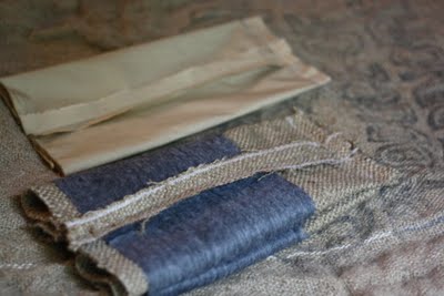 Sewing Burlap Bag