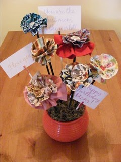 Fabric Flower Bouquet