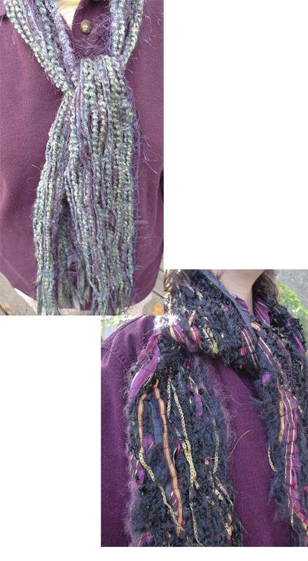 Finished Fiber Scarves