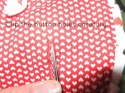 Cliping Button Holes