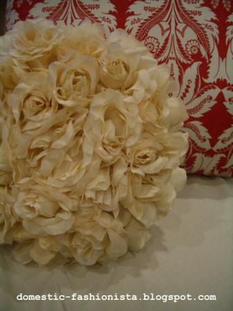 White Rose Pillow