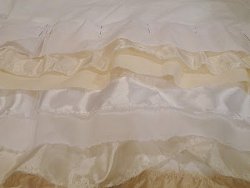 White and Cream Ruffle Dress-1