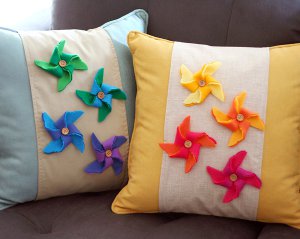 pinwheel pillows