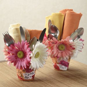 Sweet Scrapbook Flower Pots