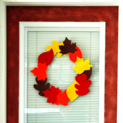 Leafy Autumn Wreath