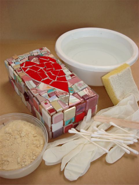 How to Grout Mosaic 1