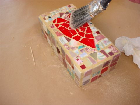 How to Grout Mosaic 10