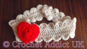 Crochet Heart Headband