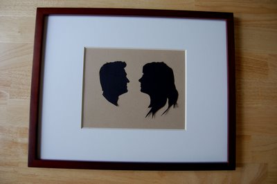 Custom COuple Silhouette- Framing 3