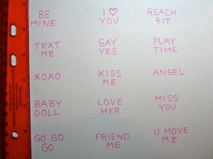 Mini Conversation Heart Gift Boxes