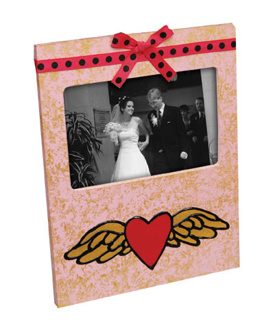 Flying Heart Valentine's Day Frame