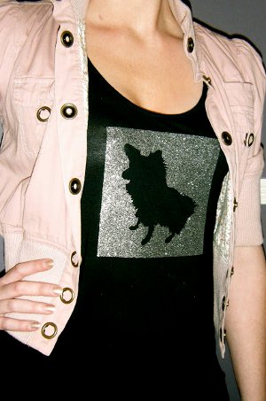 Glitzy Dog Tee