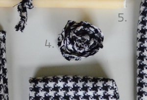 Scrap Fabric Rosette