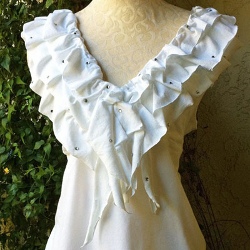 Upcycled Ruffle Shirt