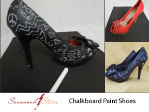 Chalkboard Painted Shoes