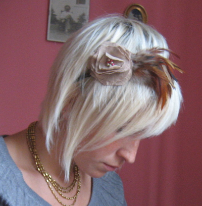 DIY Feather Flower Headband