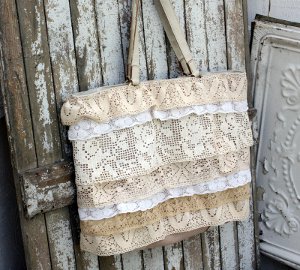 lace tote bag