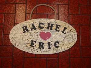 Antique Personalized Wedding Sign