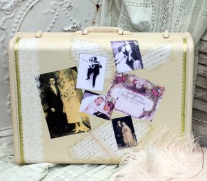 wedding card suitcase