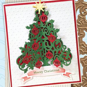 O Tannenbaum Die Cut Christmas Card
