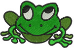 Frog Embroidery Pattern