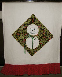 Snowman Holiday Towel