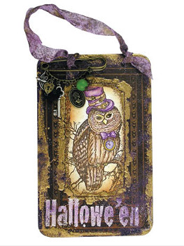 Steampunk Owl Card