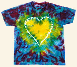 How-To Create a Heart Design Tie Dye T-Shirt! 