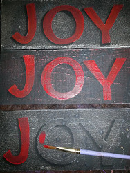 Wooden Joy Sign