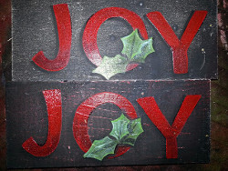 Wooden Joy Sign